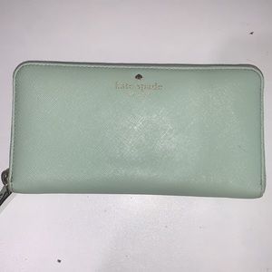 Kate Spade preloved wallet mint green